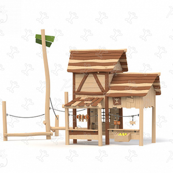 Big Market Stall J49308® playgrounds multiplay equipment multi play structures image 3d