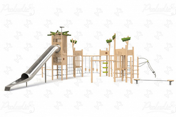 Village J49401® playgrounds multiplay equipment multi play structures image 3d