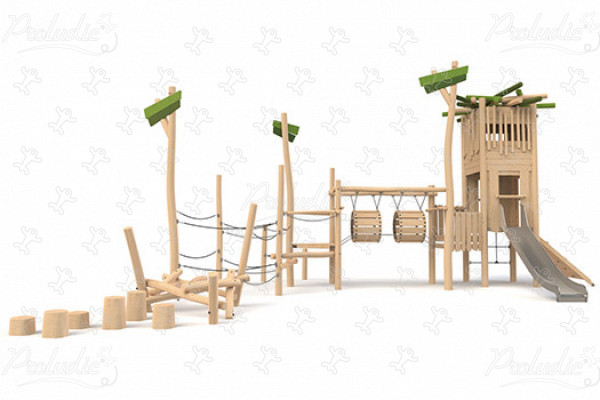 Nest Tower J49402® playgrounds multiplay equipment multi play structures image 3d
