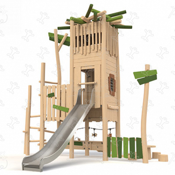 Nest Tower J49411® playgrounds multiplay equipment multi play structures image 3d