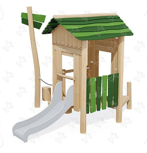 Hut J49412® playgrounds multiplay equipment multi play structures image 3d