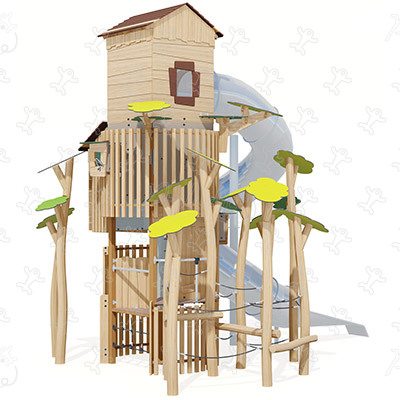 Observatory tower J49417® playgrounds multiplay equipment multi play structures image 3d
