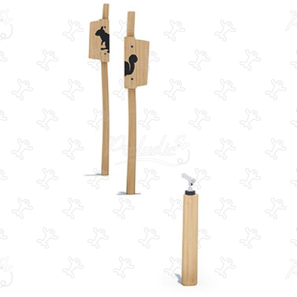Squirrel J4949® playgrounds climbing & balancing play equipment balancing trails image 3d