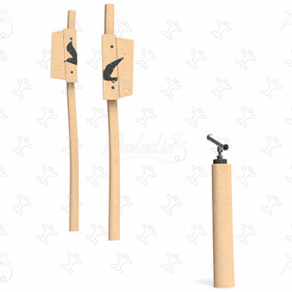 Seagull J4955® playgrounds climbing & balancing play equipment balancing trails image 3d