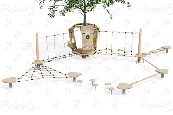 J49900® playgrounds sustainable natural wood equipment arborea play® image 3d