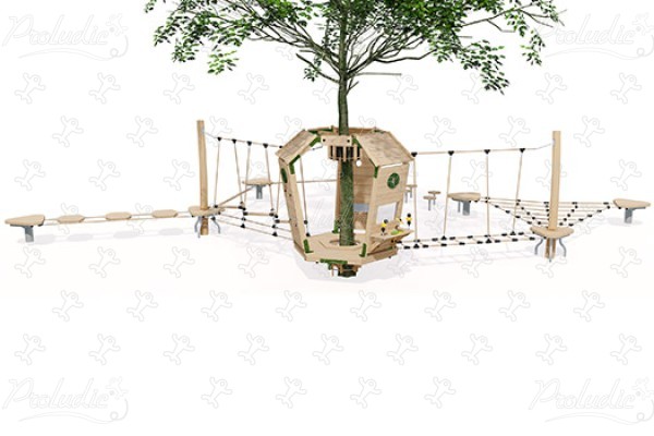 J49900® playgrounds sustainable natural wood equipment arborea play® image 3d