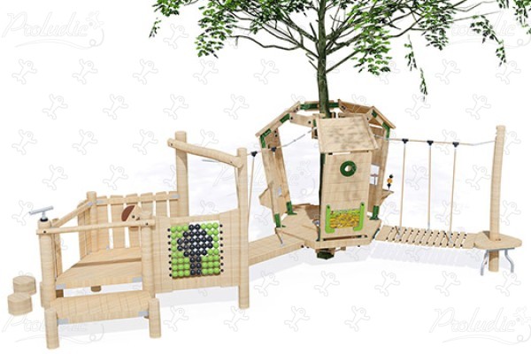J49902® playgrounds sustainable natural wood equipment arborea play® image 3d