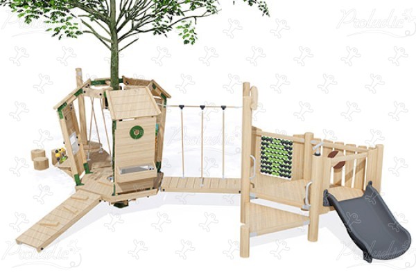 J49903® playgrounds sustainable natural wood equipment arborea play® image 3d