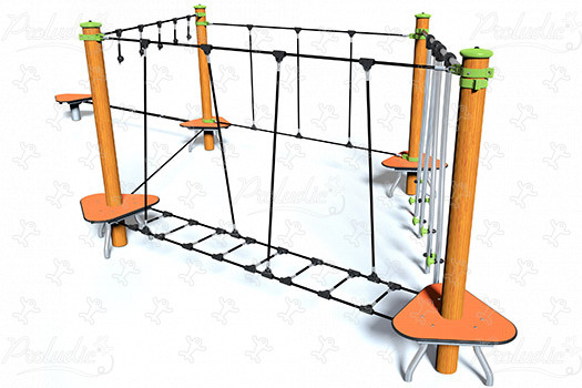 J5402 playgrounds climbing & balancing play equipment balancing trails image 3d