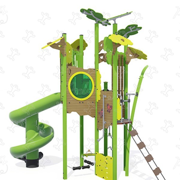 Ka’Yop Spiral J56005® playgrounds multiplay equipment kanopé image 3d