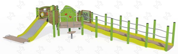 Ka'Yop Inclusive Ramp J56007® playgrounds multiplay equipment kanopé image 3d