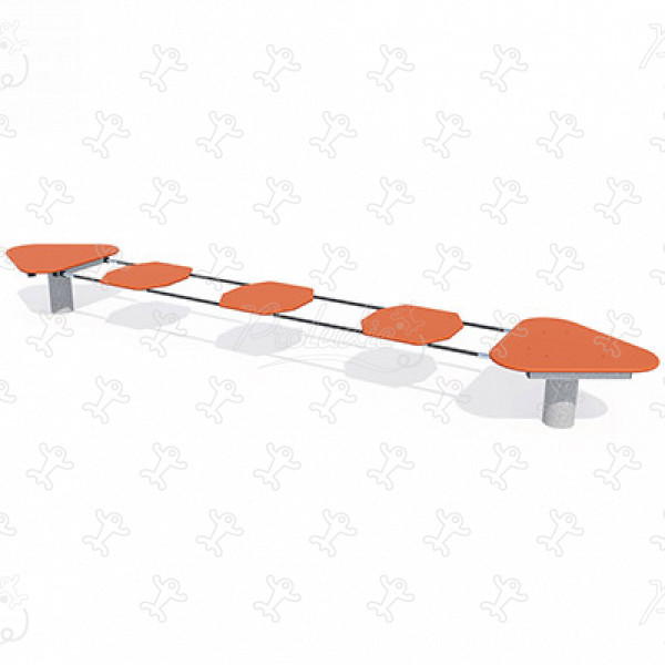 Unstable bridge J5905® playgrounds acti’fun acti’ninja image 3d