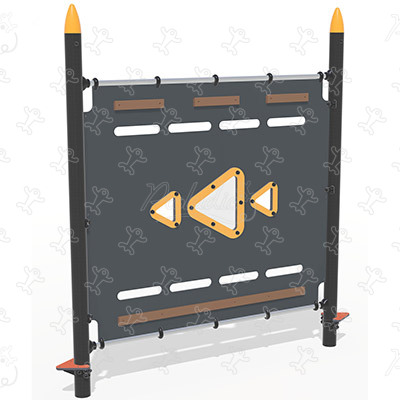 Climbing wall J5916® playgrounds acti’fun acti’ninja image 3d