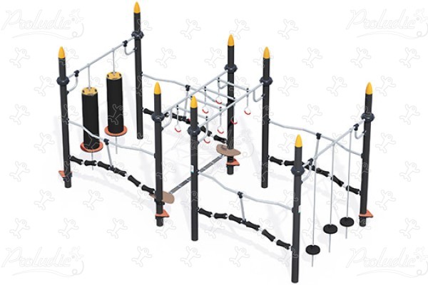 Slalom Ninja trail J5925® playgrounds acti’fun acti’ninja image 3d