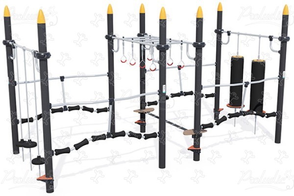 Slalom Ninja trail J5925® playgrounds acti’fun acti’ninja image 3d