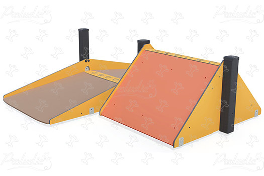 Inclusive Slopes J5929® playgrounds acti’fun acti’ninja image 3d