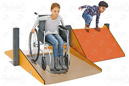 Inclusive Slopes J5929® playgrounds acti’fun acti’ninja image 3d