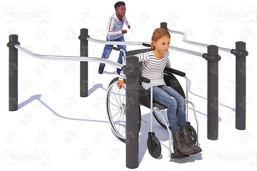 Inclusive Narrow Path J5931® playgrounds acti’fun acti’ninja image 3d