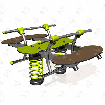 Quatro J830 playgrounds moving equipment springers image 3d