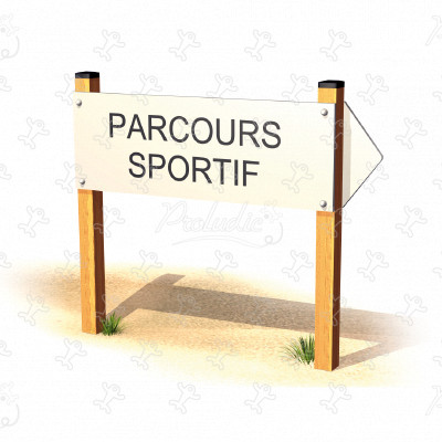 Fitness Trail Sign JPS01 sport and fitness acti’fun trim trails image 3d