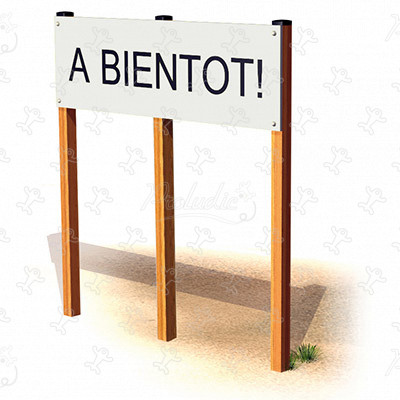 Fitness Trail Finish Sign JPS03 sport and fitness acti’fun trim trails image 3d