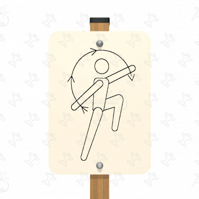 Warm-up Signpost JPS07 sport and fitness acti’fun trim trails image 3d