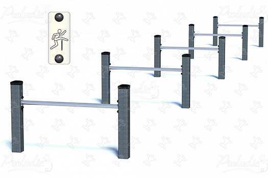 Junior Hurdles JPS12-J-M sport and fitness acti’fun acti’ninja image 3d