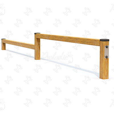 Timber Balance Beam JPS14 sport and fitness acti’fun trim trails image 3d