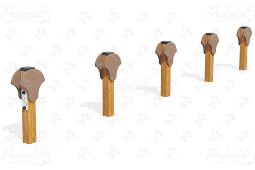 Junior Timber Leapfrog JPS16-J sport and fitness acti’fun trim trails image 3d