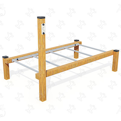 Senior Timber Jump Bars JPS20-S sport and fitness acti’fun trim trails image 3d