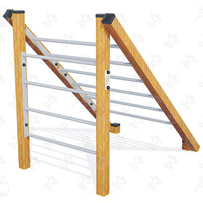Timber Climbing Ladders JPS22 sport and fitness acti’fun trim trails image 3d