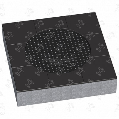 Round trampoline R34-ETP-010 playgrounds acti’fun acti’fun trampolines image 3d