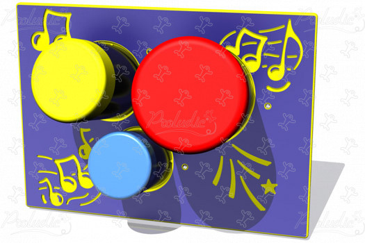 Tam Tam Bongos Panel R34-FIMUBON6 playgrounds educational & sensory play equipment fun panels & sound and musical games image 3d