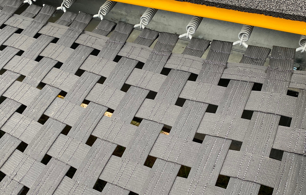 The trampoline surface