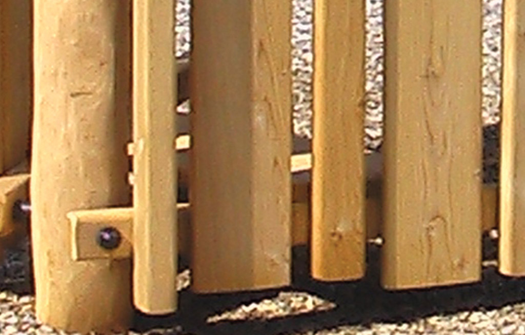 The panels, the climbing wall, the steps and the tunnel