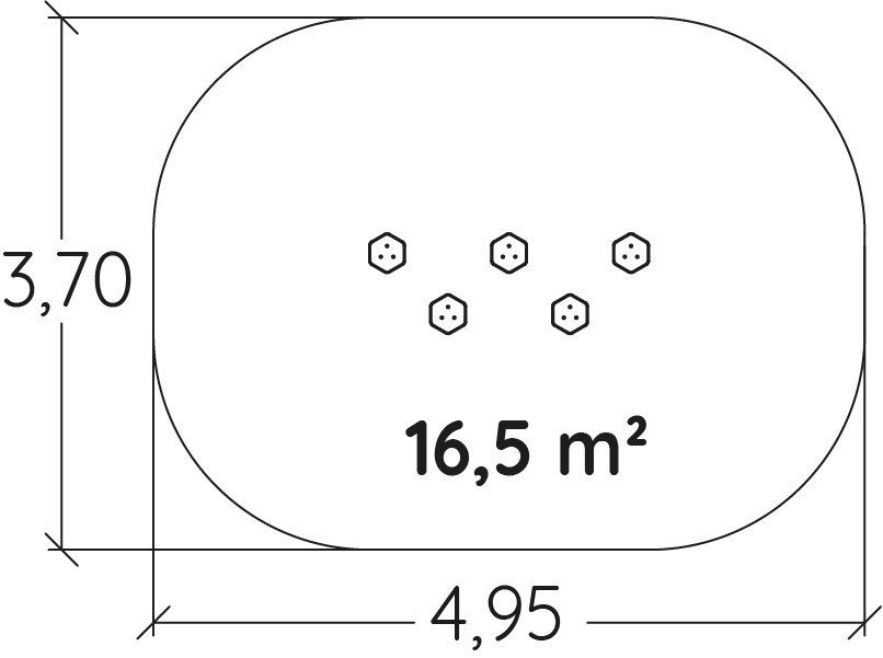 Steps J5903® playgrounds acti’fun acti’ninja image view from above