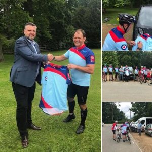 RAF100 cycle ride support by Proludic