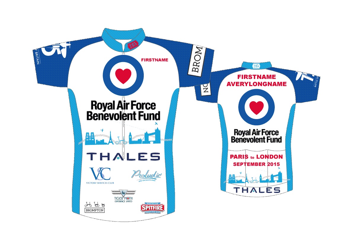 RAF Benevolent Fund Bromptom Bicycle Challenge Proludic UK
