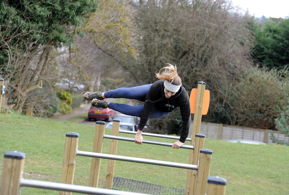 HarpendenTownCouncil Picture 4 Proludic Outdoor Gym Equipment in Use Hurdles