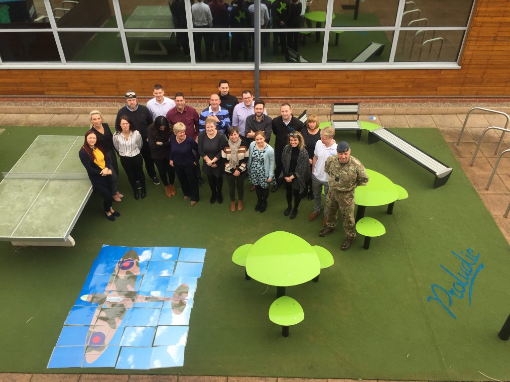 Proludic celebrates 100 years of the RAF by recreating the iconic Spitfire puzzle on the ground