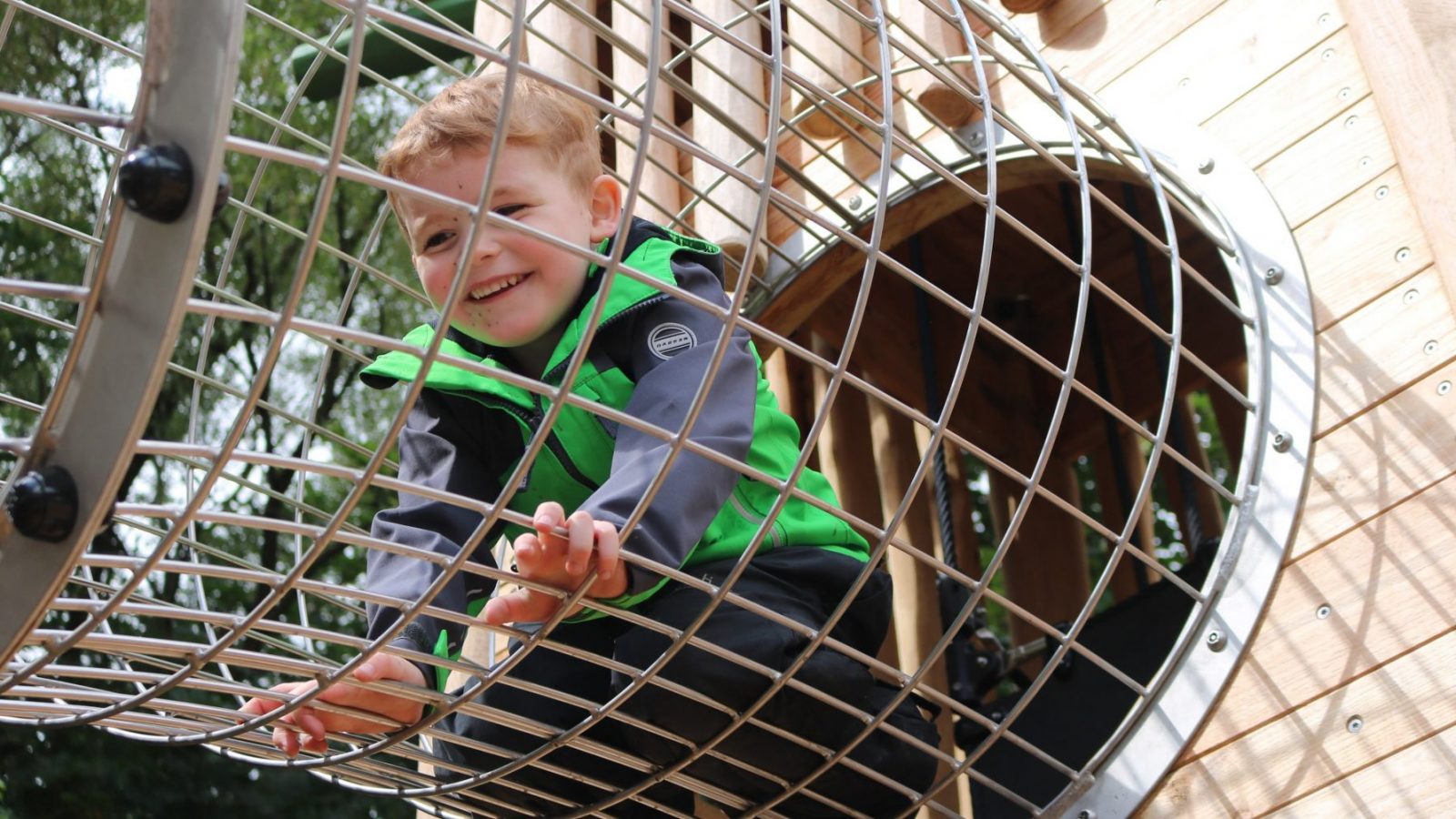 Families delighted with nature-inspired new adventure playground as Pennington Flash opens to the public.