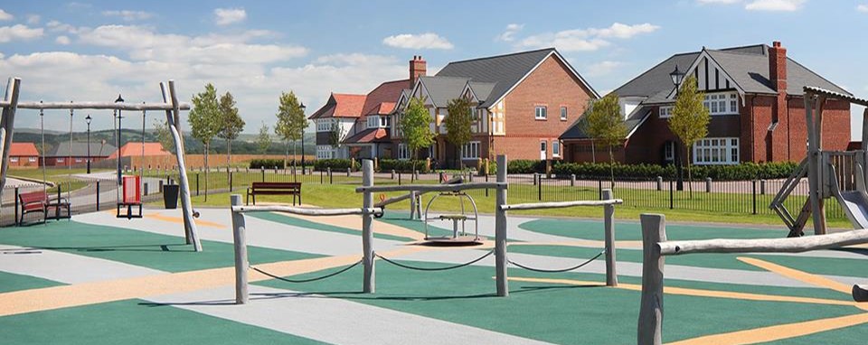 Woodford Garden Village LEAP playground for housing developers in Manchester