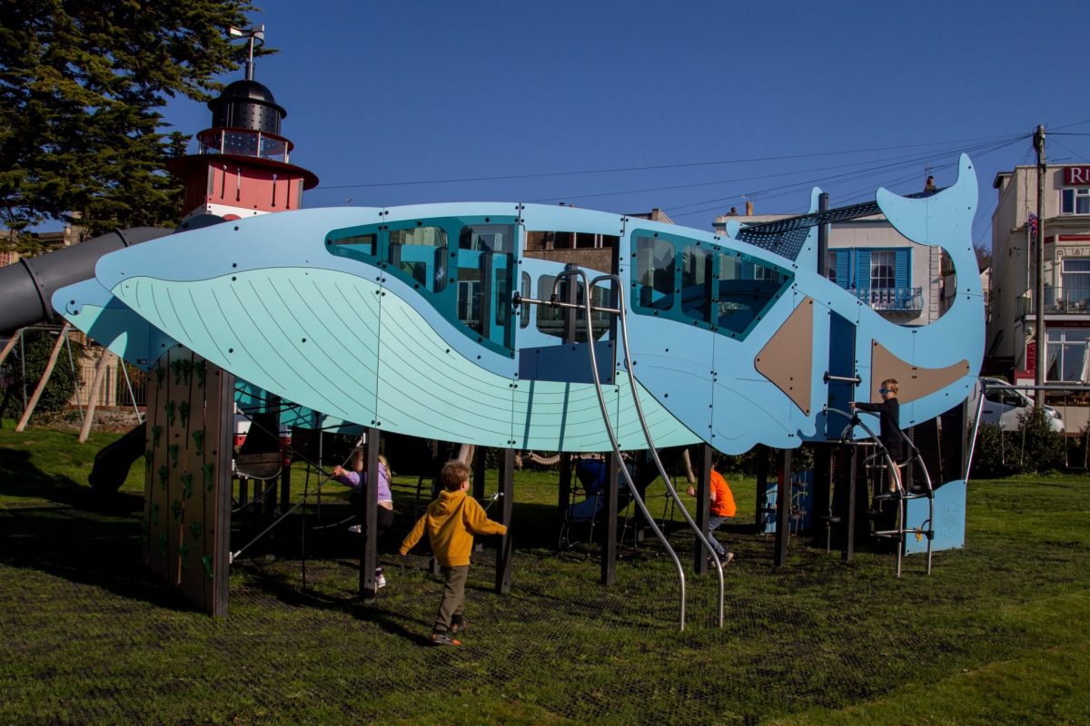 Having a Whlae of a time at the park with bespoke play equipment